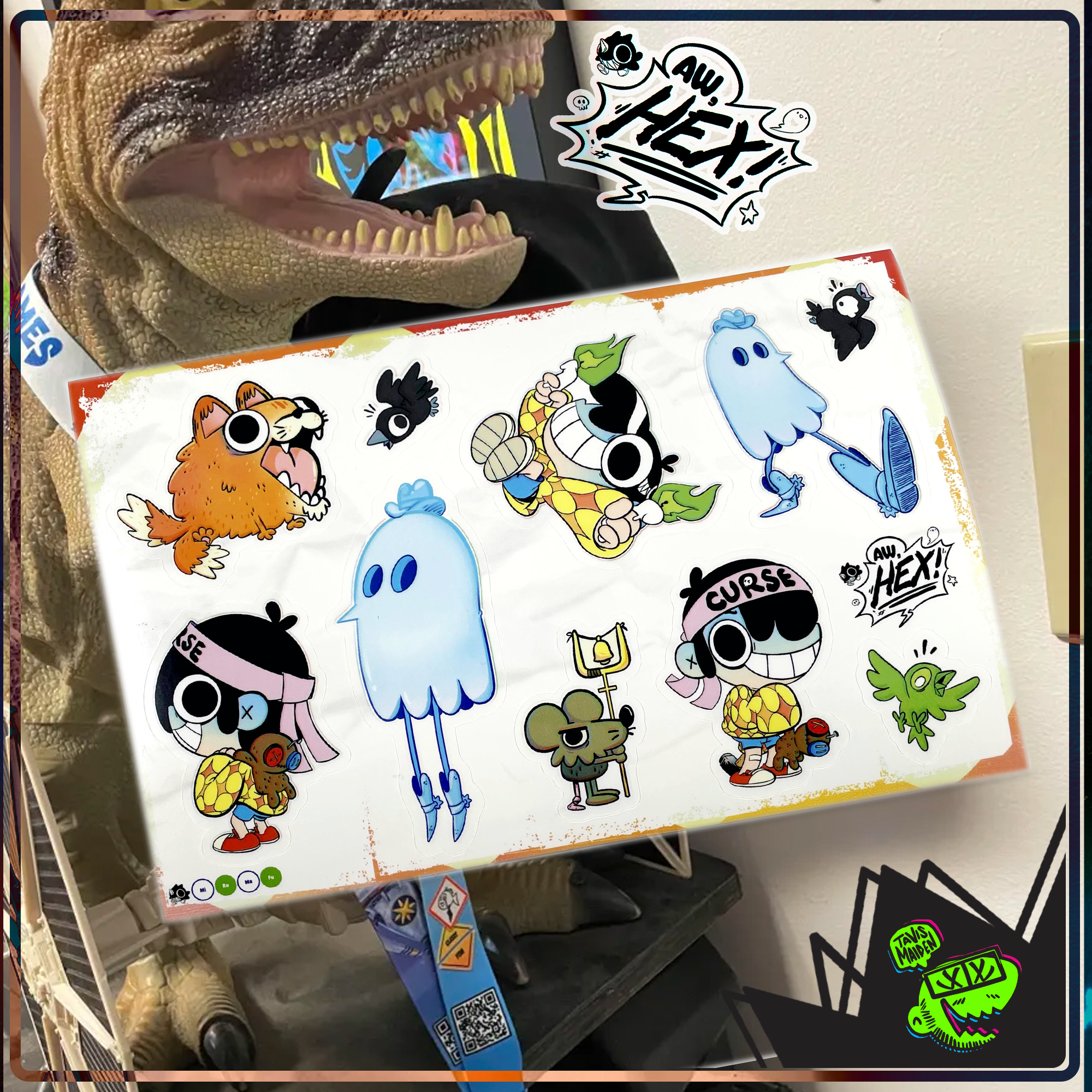 Aw Hex Sticker Sheets