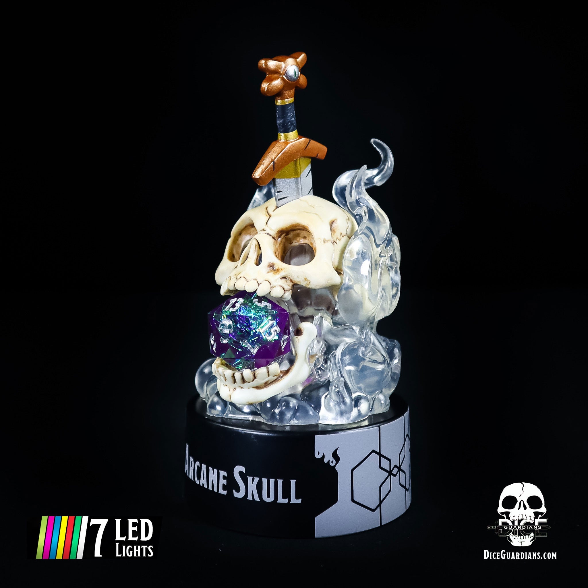 Arcane Skull Light Up Dice Guardian