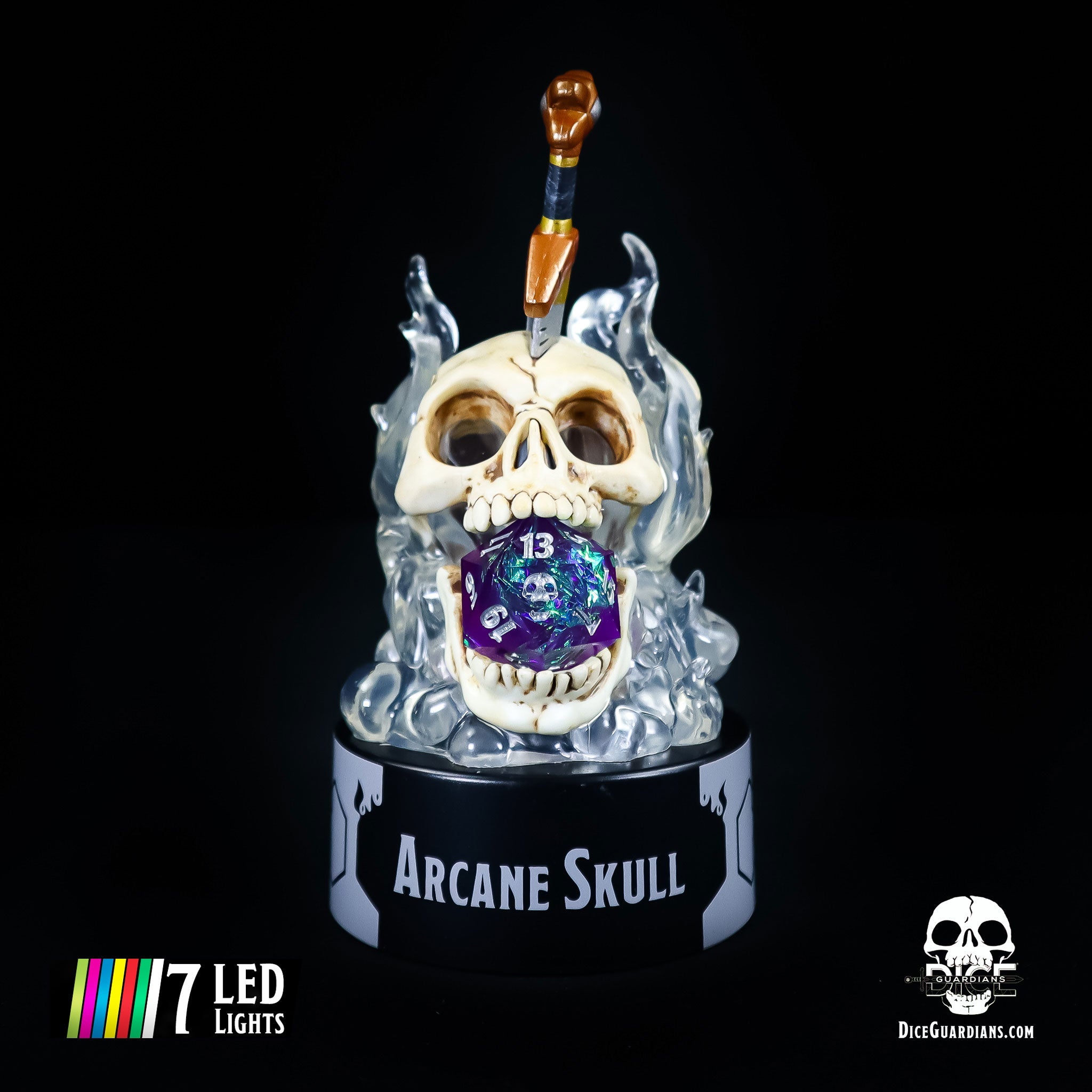 Arcane Skull Light Up Dice Guardian