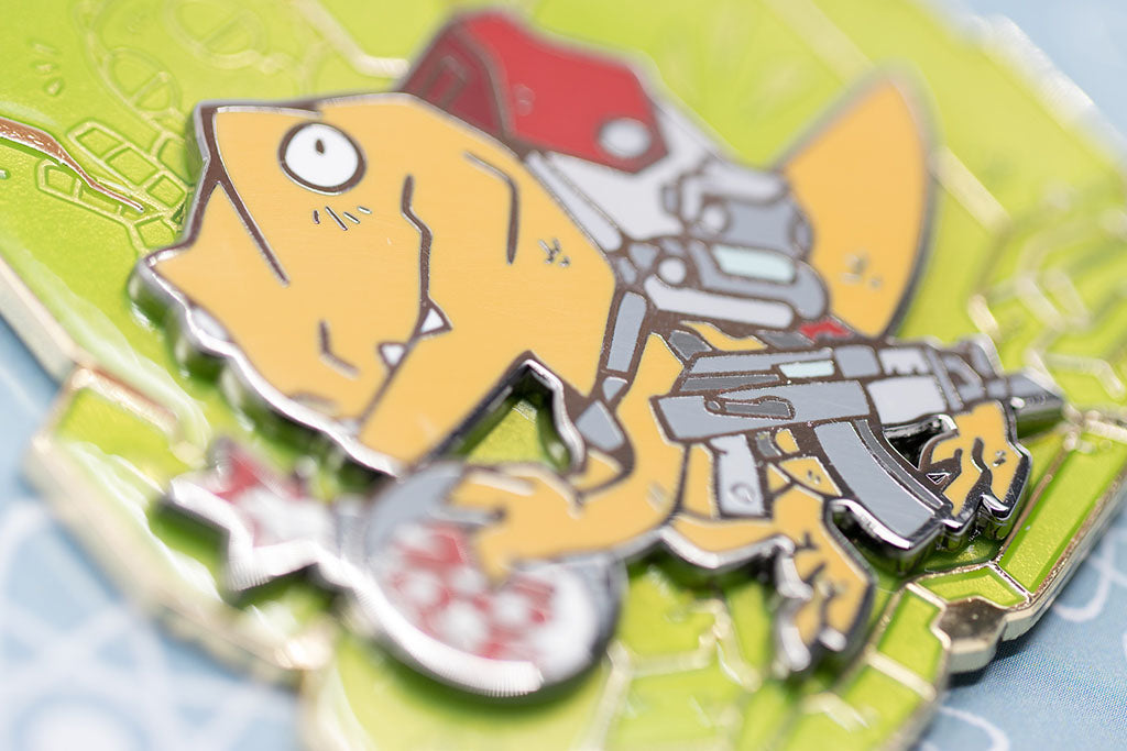 Dr. Dinosaur Chonker Pin Green